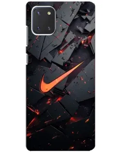 Чехол для Samsung Galaxy Note 10 Lite с картинкой «Nike — эффект разломов» Чехол для Samsung Galaxy Note 10 Lite с картинкой «Nike — эффект разломов»