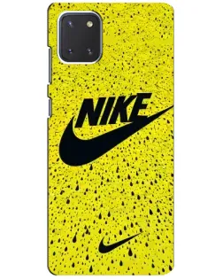 Чехол для Samsung Galaxy Note 10 Lite с картинкой «Желтый текстурный Nike» Чехол для Samsung Galaxy Note 10 Lite с картинкой «Желтый текстурный Nike»