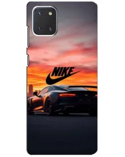 Чехол для Samsung Galaxy Note 10 Lite с картинкой «Nike и суперкар» Чехол для Samsung Galaxy Note 10 Lite с картинкой «Nike и суперкар»
