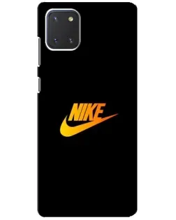 Чехол для Samsung Galaxy Note 10 Lite с картинкой «Золотой логотип Nike» Чехол для Samsung Galaxy Note 10 Lite с картинкой «Золотой логотип Nike»