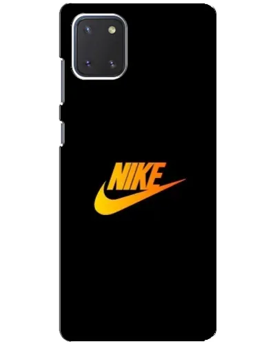 Чехол для Samsung Galaxy Note 10 Lite с картинкой «Золотой логотип Nike»