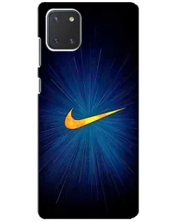 Чехол для Samsung Galaxy Note 10 Lite с картинкой «Синий пульс Nike» Чехол для Samsung Galaxy Note 10 Lite с картинкой «Синий пульс Nike»