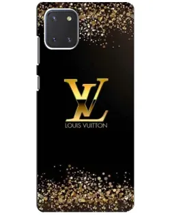 Чехол для Samsung Galaxy Note 10 Lite с картинкой «LV — золотые искры»