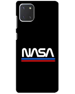 Чехол для Samsung Galaxy Note 10 Lite с картинкой «NASA — классика Red Blue»