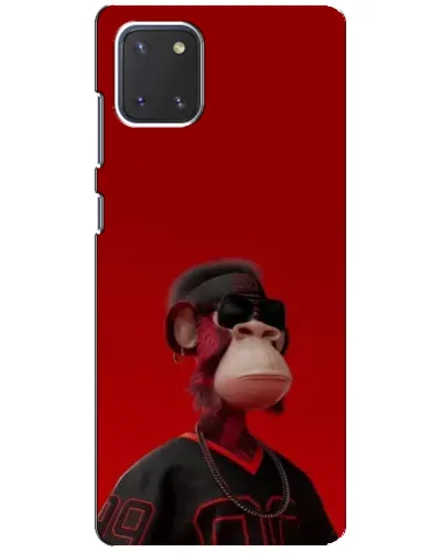 Чехол для Samsung Galaxy Note 10 Lite с картинкой «Bored Ape в красном»