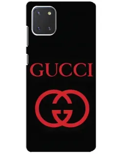 Чехол для Samsung Galaxy Note 10 Lite с картинкой «Gucci — красный логотип» Чехол для Samsung Galaxy Note 10 Lite с картинкой «Gucci — красный логотип»