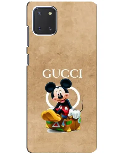 Чехол для Samsung Galaxy Note 10 Lite с картинкой «Микки Маус Gucci — крафт» Чехол для Samsung Galaxy Note 10 Lite с картинкой «Микки Маус Gucci — крафт»
