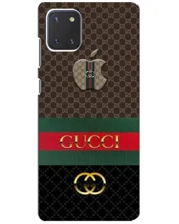 Чехол для Samsung Galaxy Note 10 Lite с картинкой «Gucci — брендированный десерт» Чехол для Samsung Galaxy Note 10 Lite с картинкой «Gucci — брендированный десерт»