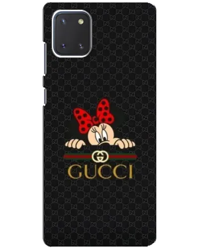 Чехол для Samsung Galaxy Note 10 Lite с картинкой «Минни Маус Gucci — черный» Чехол для Samsung Galaxy Note 10 Lite с картинкой «Минни Маус Gucci — черный»
