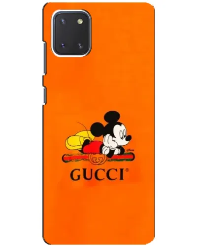 Чехол для Samsung Galaxy Note 10 Lite с картинкой «Микки Маус Gucci — оранж» Чехол для Samsung Galaxy Note 10 Lite с картинкой «Микки Маус Gucci — оранж»