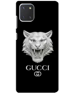 Чехол для Samsung Galaxy Note 10 Lite с картинкой «Gucci — серебряный лев» Чехол для Samsung Galaxy Note 10 Lite с картинкой «Gucci — серебряный лев»
