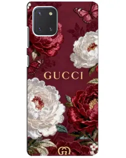 Чехол для Samsung Galaxy Note 10 Lite с картинкой «Gucci — бордовые розы» Чехол для Samsung Galaxy Note 10 Lite с картинкой «Gucci — бордовые розы»