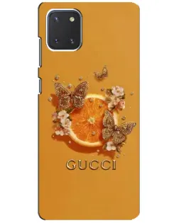 Чехол для Samsung Galaxy Note 10 Lite с картинкой «Gucci — золотые бабочки» Чехол для Samsung Galaxy Note 10 Lite с картинкой «Gucci — золотые бабочки»