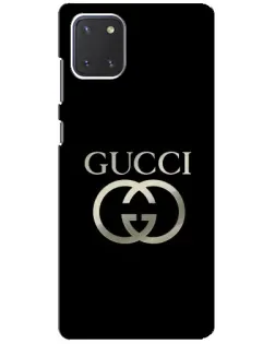 Чехол для Samsung Galaxy Note 10 Lite с картинкой «Gucci — золото на черном» Чехол для Samsung Galaxy Note 10 Lite с картинкой «Gucci — золото на черном»