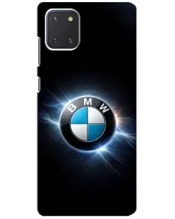 Чохол для Samsung Galaxy Note 10 Lite з картинкою «BMW — неонове сяйво»