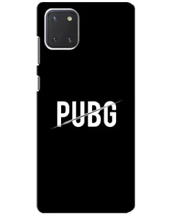 Чохол для Samsung Galaxy Note 10 Lite з картинкою «PUBG — білий логотип»