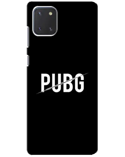 Чохол для Samsung Galaxy Note 10 Lite з картинкою «PUBG — білий логотип»