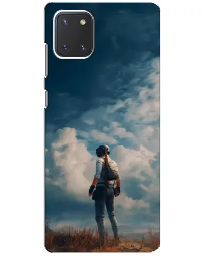 Чохол для Samsung Galaxy Note 10 Lite з картинкою «Герой PUBG на скелі»