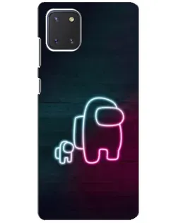 Чохол для Samsung Galaxy Note 10 Lite з картинкою «Among Us неон-арт» Чохол для Samsung Galaxy Note 10 Lite з картинкою «Among Us неон-арт»