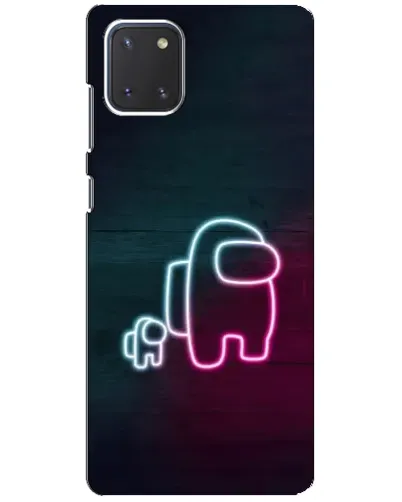 Чохол для Samsung Galaxy Note 10 Lite з картинкою «Among Us неон-арт»