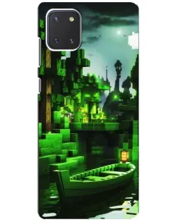 Чехол для Samsung Galaxy Note 10 Lite с картинкой «Minecraft лесной пейзаж»