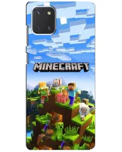 Чохол для Samsung Galaxy Note 10 Lite з картинкою «Minecraft класичний світ» Чохол для Samsung Galaxy Note 10 Lite з картинкою «Minecraft класичний світ»