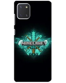 Чохол для Samsung Galaxy Note 10 Lite з картинкою «Minecraft Diamond лого» Чохол для Samsung Galaxy Note 10 Lite з картинкою «Minecraft Diamond лого»