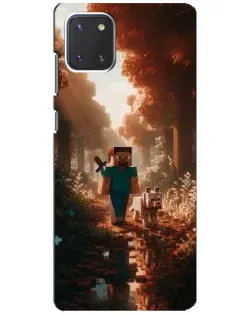 Чохол для Samsung Galaxy Note 10 Lite з картинкою «Стів у лісі» Чохол для Samsung Galaxy Note 10 Lite з картинкою «Стів у лісі»