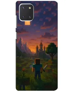 Чохол для Samsung Galaxy Note 10 Lite з картинкою «Стів біля вежі» Чохол для Samsung Galaxy Note 10 Lite з картинкою «Стів біля вежі»