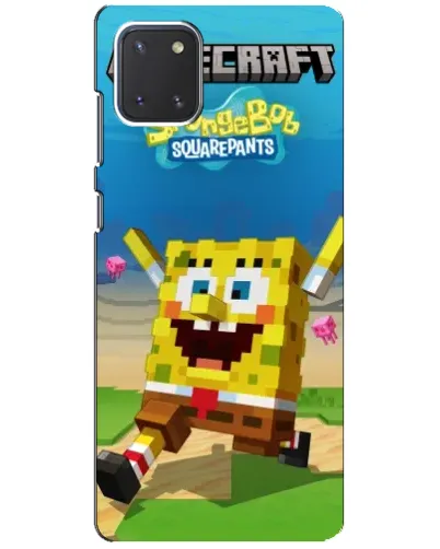 Чехол для Samsung Galaxy Note 10 Lite с картинкой «Губка Боб Minecraft» Чехол для Samsung Galaxy Note 10 Lite с картинкой «Губка Боб Minecraft»