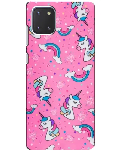 Чехол для Samsung Galaxy Note 10 Lite с картинкой «Unicorn паттерн розовый» Чехол для Samsung Galaxy Note 10 Lite с картинкой «Unicorn паттерн розовый»
