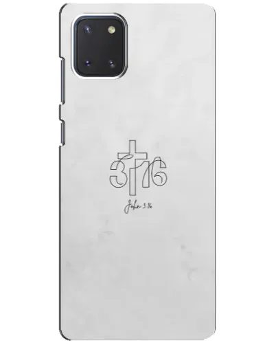 Чохол для Samsung Galaxy Note 10 Lite з картинкою «Івана 3:16 Хрест»