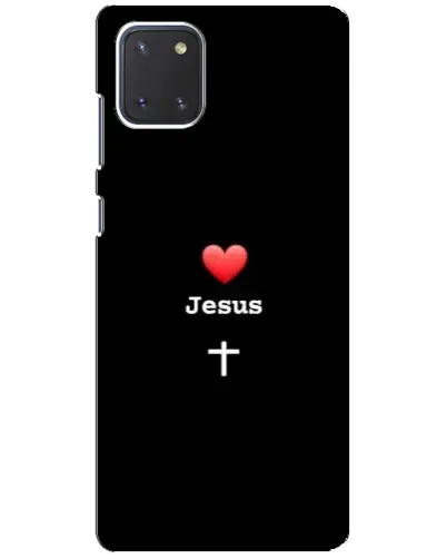 Чохол для Samsung Galaxy Note 10 Lite з картинкою «Серце - Jesus»