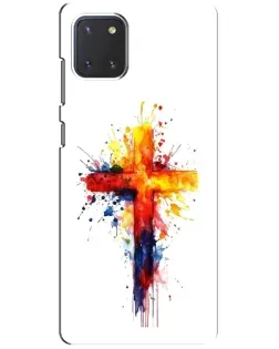 Чохол для Samsung Galaxy Note 10 Lite з картинкою «Акварельний хрест»