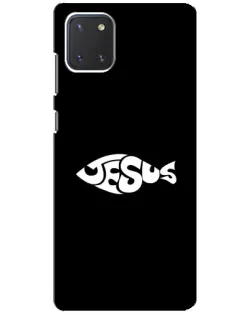 Чехол для Samsung Galaxy Note 10 Lite с картинкой «Рыба Jesus» Чехол для Samsung Galaxy Note 10 Lite с картинкой «Рыба Jesus»