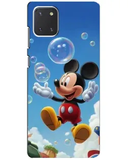Чехол для Samsung Galaxy Note 10 Lite с картинкой «Mickey и мыльные пузыри» Чехол для Samsung Galaxy Note 10 Lite с картинкой «Mickey и мыльные пузыри»