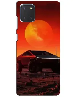 Чохол для Samsung Galaxy Note 10 Lite з картинкою «Cybertruck на Марсі»