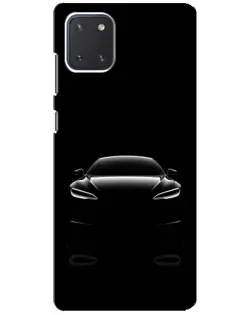 Чохол для Samsung Galaxy Note 10 Lite з картинкою «Силует Tesla Night»