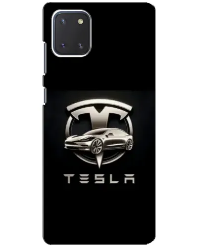 Чохол для Samsung Galaxy Note 10 Lite з картинкою «Tesla — срібне авто» Чохол для Samsung Galaxy Note 10 Lite з картинкою «Tesla — срібне авто»