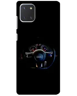 Чехол для Samsung Galaxy Note 10 Lite с картинкой «Салон Audi — руль»