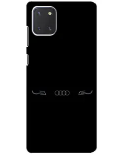 Чехол для Samsung Galaxy Note 10 Lite с картинкой «Audi — световой подпись»