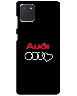 Чехол для Samsung Galaxy Note 10 Lite с картинкой «Логотип Audi Heart»