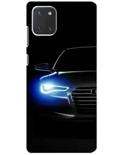 Чехол для Samsung Galaxy Note 10 Lite с картинкой «Неоновый взгляд Audi»