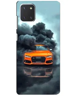 Чехол для Samsung Galaxy Note 10 Lite с картинкой «Audi в облаках дыма»