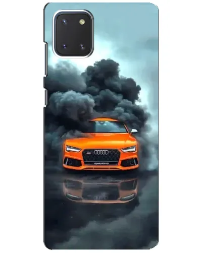 Чехол для Samsung Galaxy Note 10 Lite с картинкой «Audi в облаках дыма»