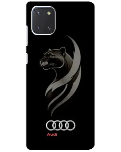 Чехол для Samsung Galaxy Note 10 Lite с картинкой «Графика — пантера и Audi»