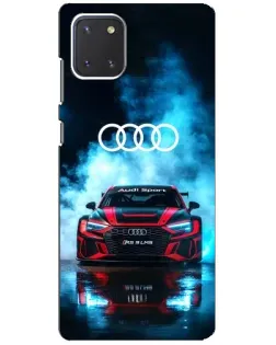 Чехол для Samsung Galaxy Note 10 Lite с картинкой «Audi Sport — неон»
