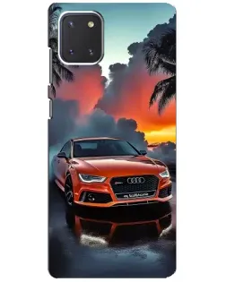 Чехол для Samsung Galaxy Note 10 Lite с картинкой «Audi — закат»