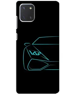 Чохол для Samsung Galaxy Note 10 Lite з картинкою «Блакитний силует Lamborghini» Чохол для Samsung Galaxy Note 10 Lite з картинкою «Блакитний силует Lamborghini»