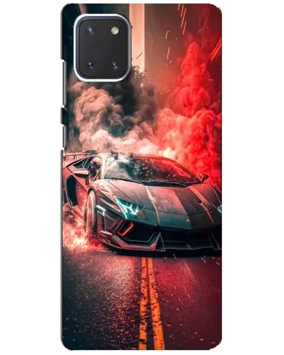 Чохол для Samsung Galaxy Note 10 Lite з картинкою «Lamborghini червоний дим» Чохол для Samsung Galaxy Note 10 Lite з картинкою «Lamborghini червоний дим»